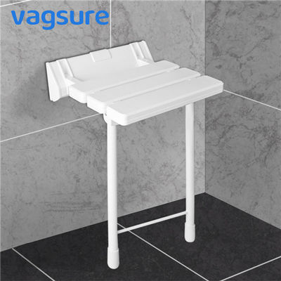 China Wasserdichte Falten-Dusche Seat Eldly mit Weiß-Farbe der Bein-Maximallast-130kg fournisseur