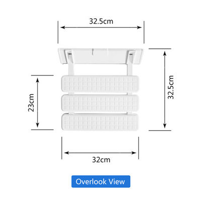 China Größe Badekurort-weiße an der Wand befestigte Dusch-Seats 32.5*32.5*10cm für Badezimmer/Balkon fournisseur