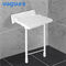 Wasserdichte Falten-Dusche Seat Eldly mit Weiß-Farbe der Bein-Maximallast-130kg fournisseur
