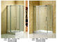 Ausgeglichenes Glas-Duschtür-Einschließungen mit die Spitzenseitenschiebetür der rollen- fournisseur